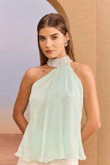 SK Aqua Green Blouse