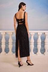 SK Black Midi Dress