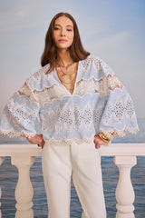 SK Blue Blouse