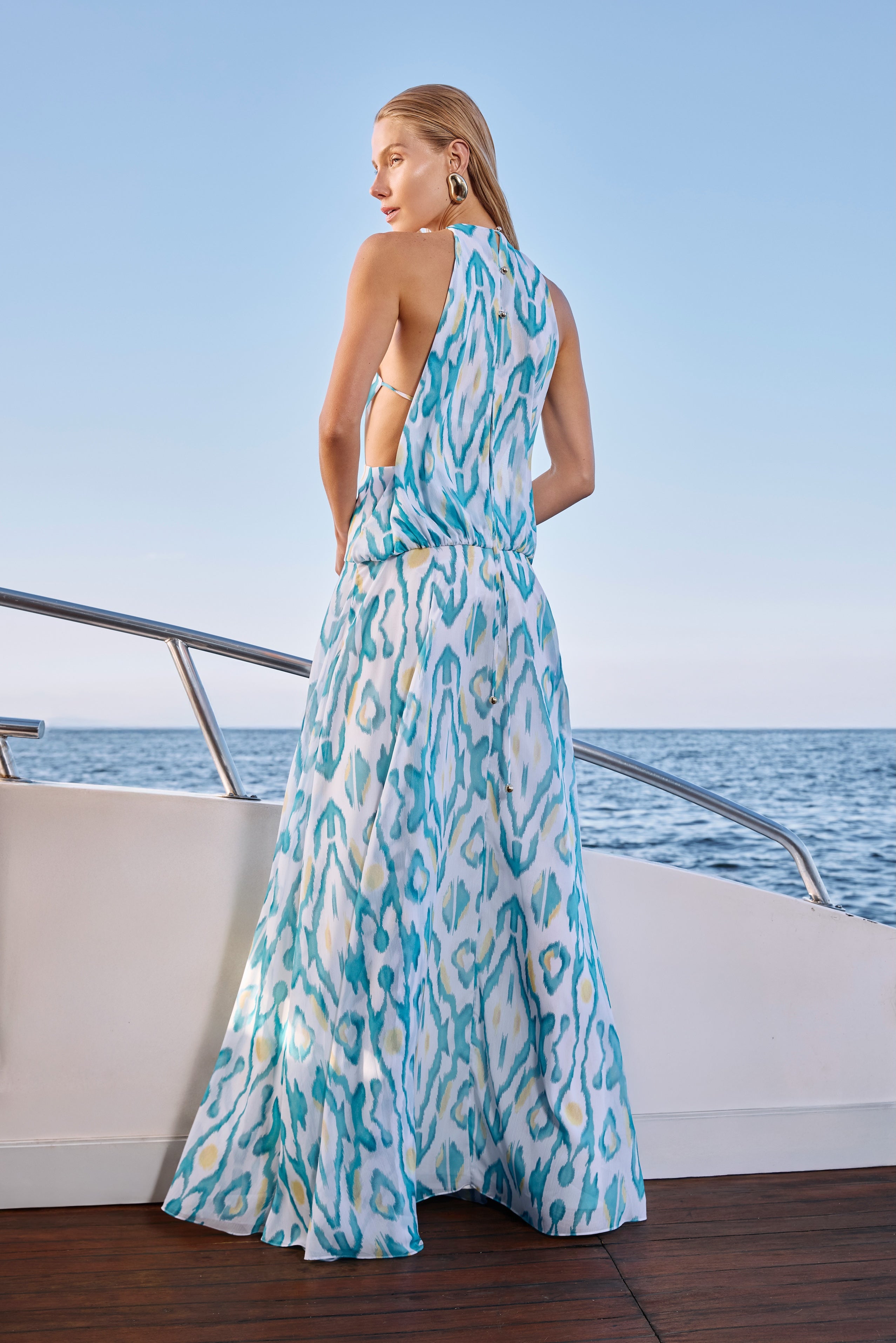 Vestido longo SK Ikat