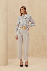 SK Grey Lace Shirt