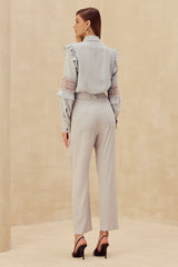 SK Grey Lace Shirt