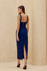 Sk Midi Blue Dress