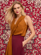 SK Golden brown Blouse