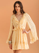 Sk Short Yellow Dress