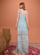 SK Sky Blue Long Dress