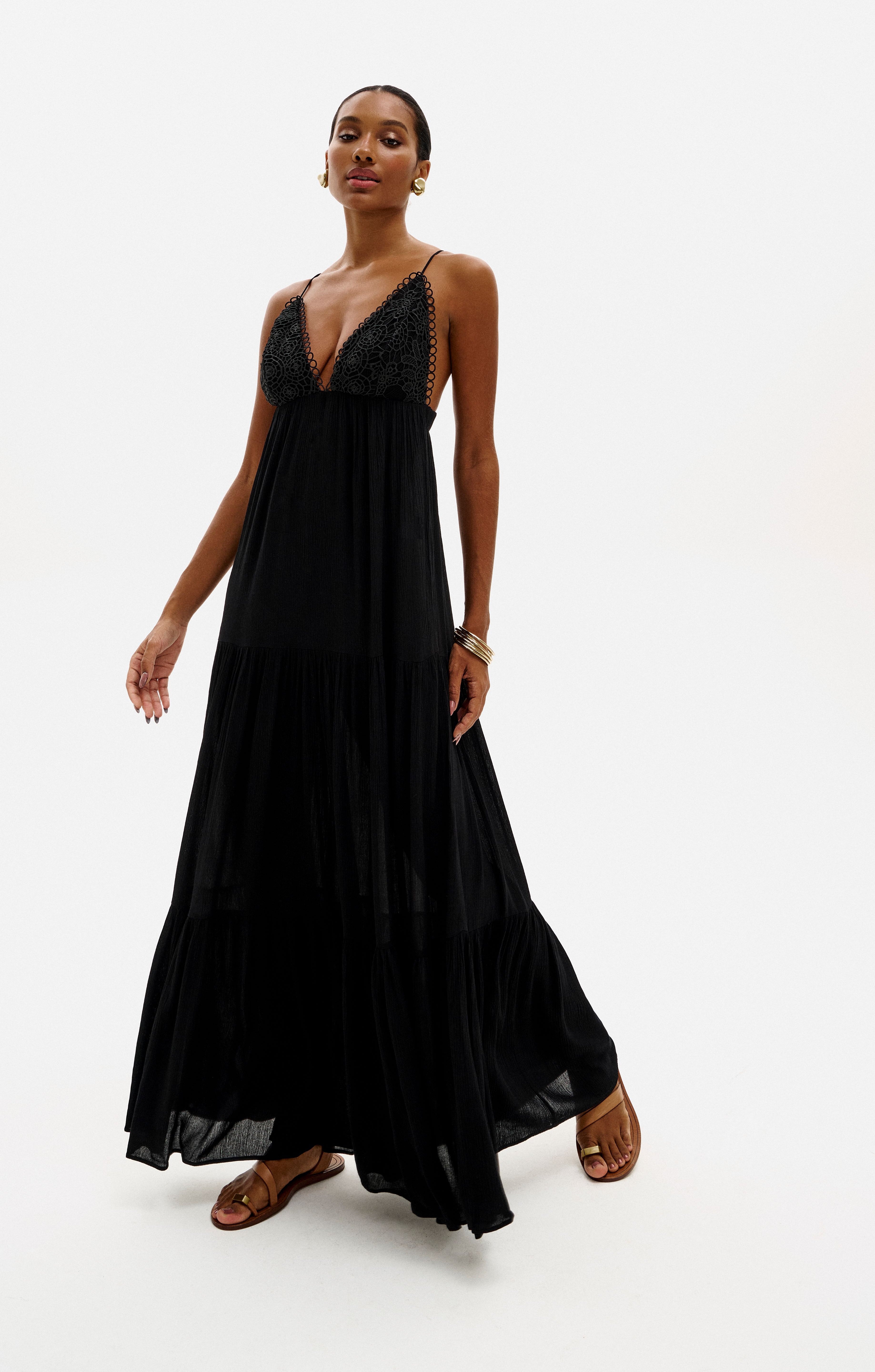 Vestido OS Vanessa com detalhes em renda