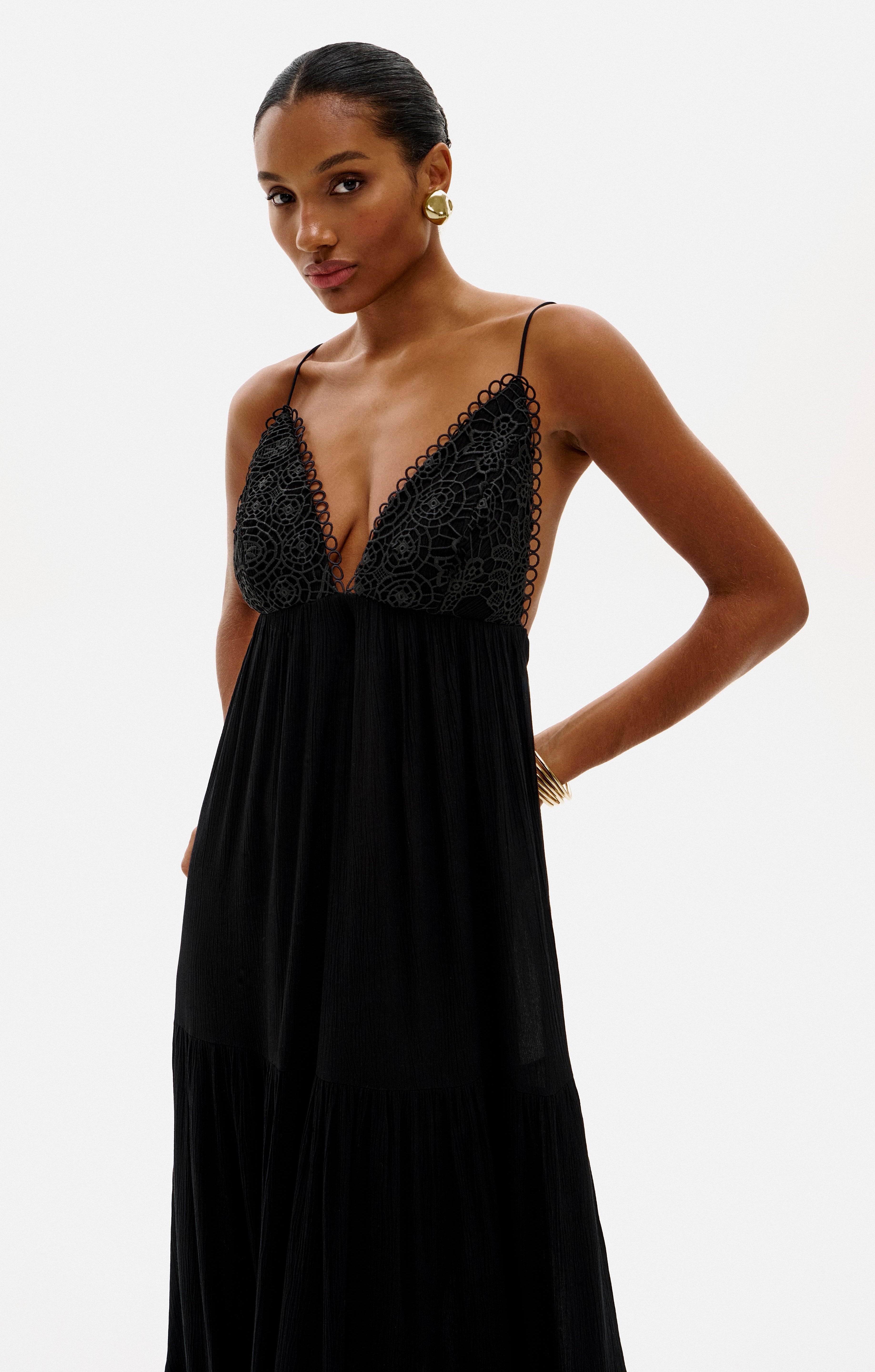 Vestido OS Vanessa com detalhes em renda