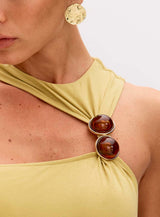 OS Meghann Yellow Dress