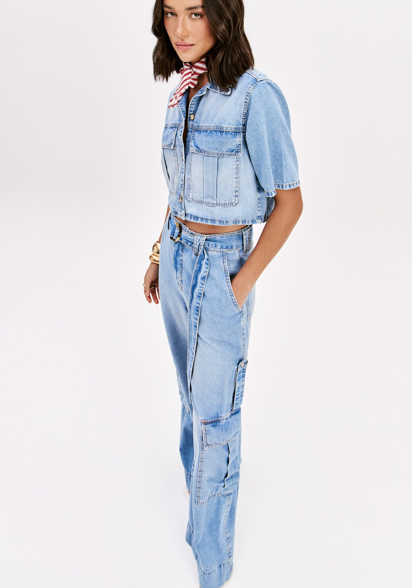 LP Short-Sleeve Denim Shirt