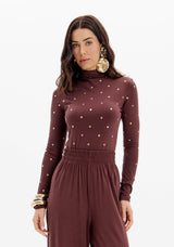 LP Brown Long Sleeve Blouse