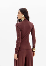 LP Brown Long Sleeve Blouse
