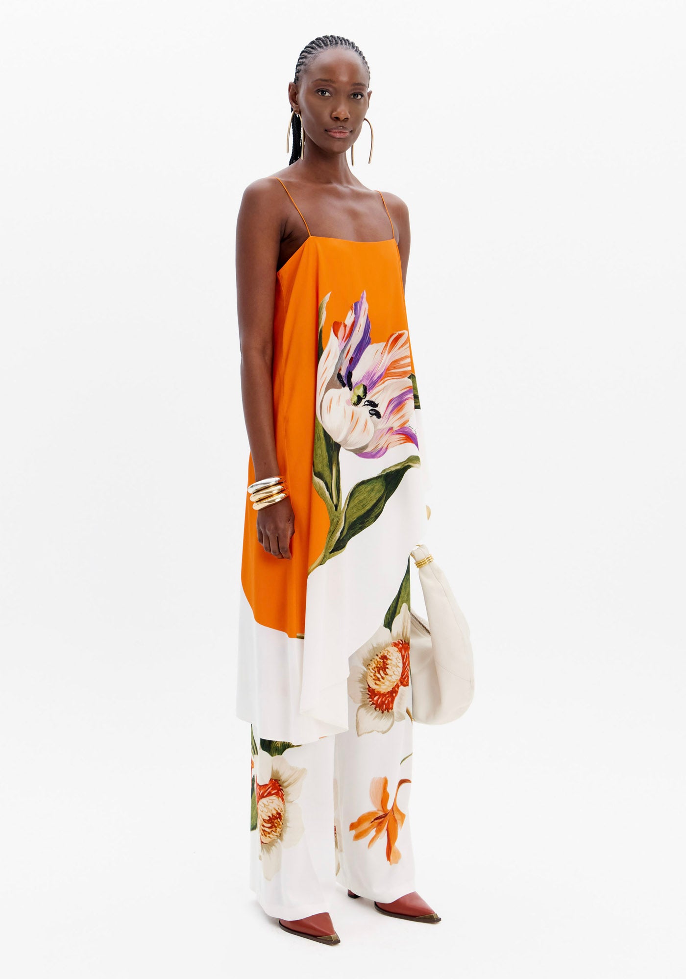 LP Orange Floral Blouse