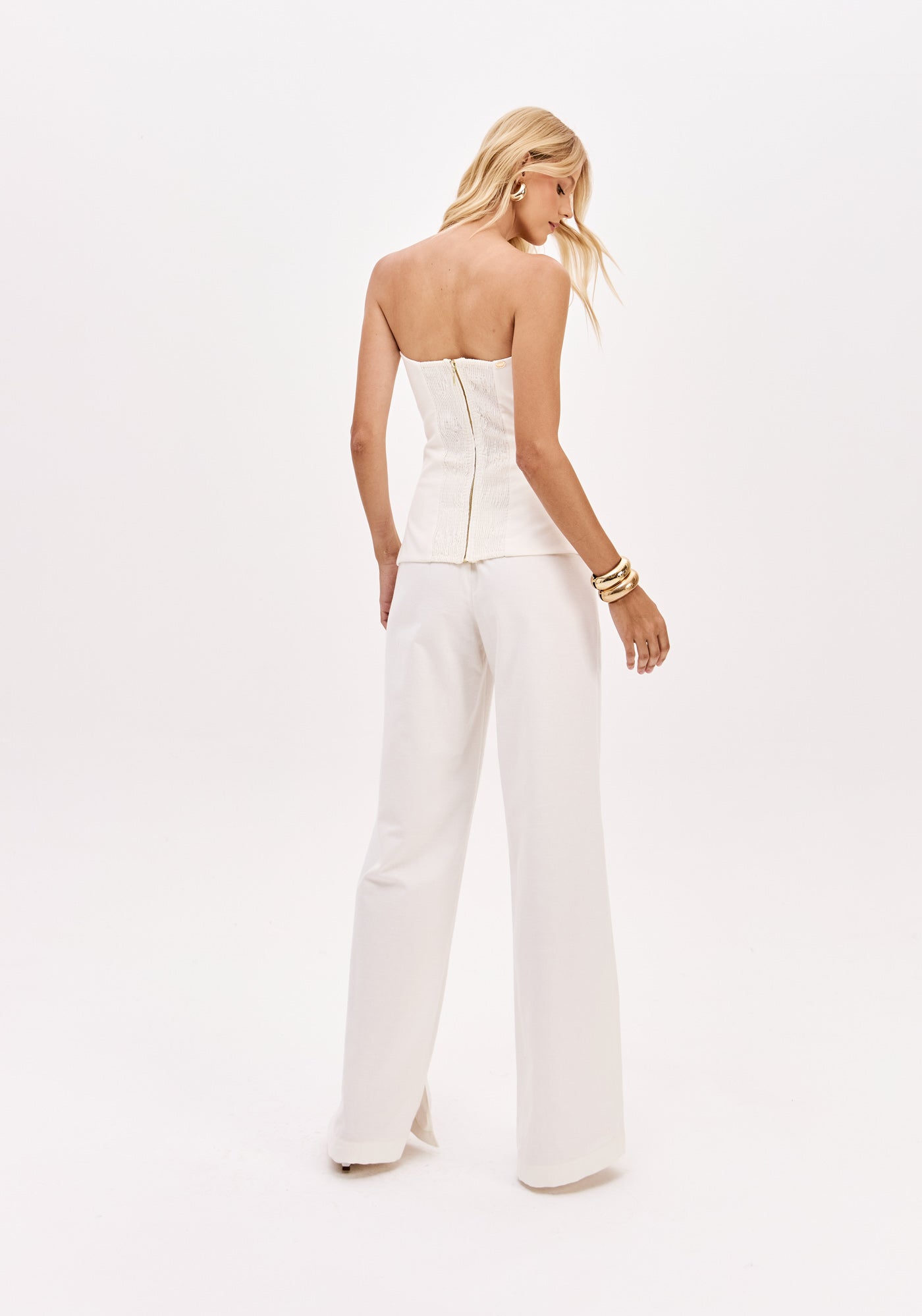 LP White Sleeveless  Blouse