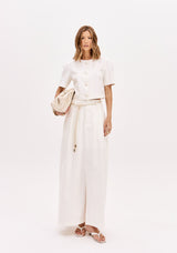 LP White Blouse With Pearls