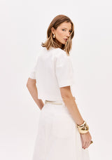 LP White Blouse With Pearls