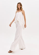LP White Linen Blouse