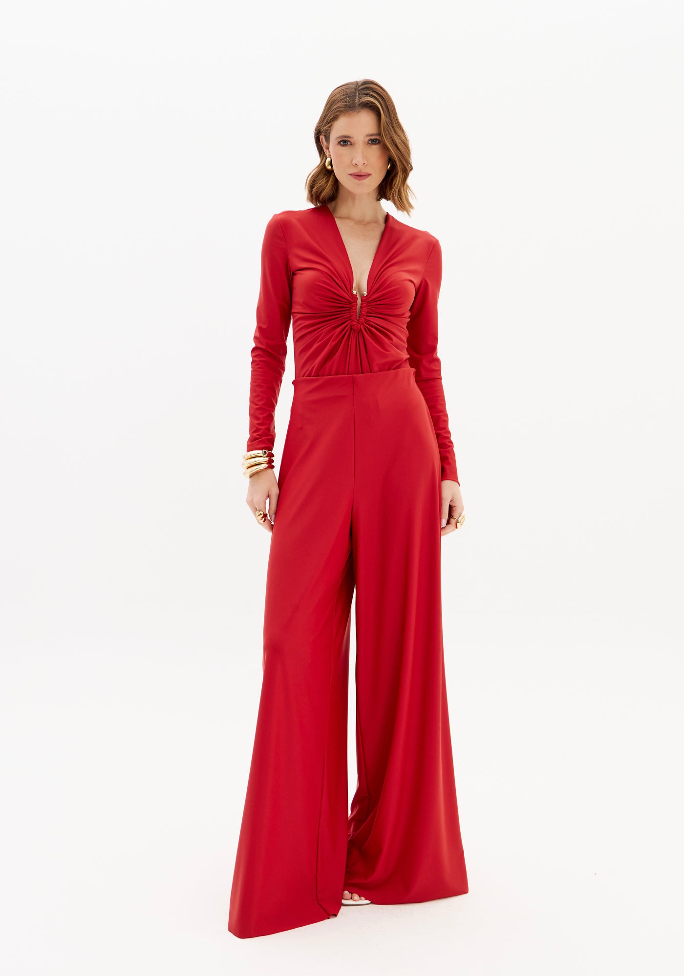 LP Red High Waist Pants