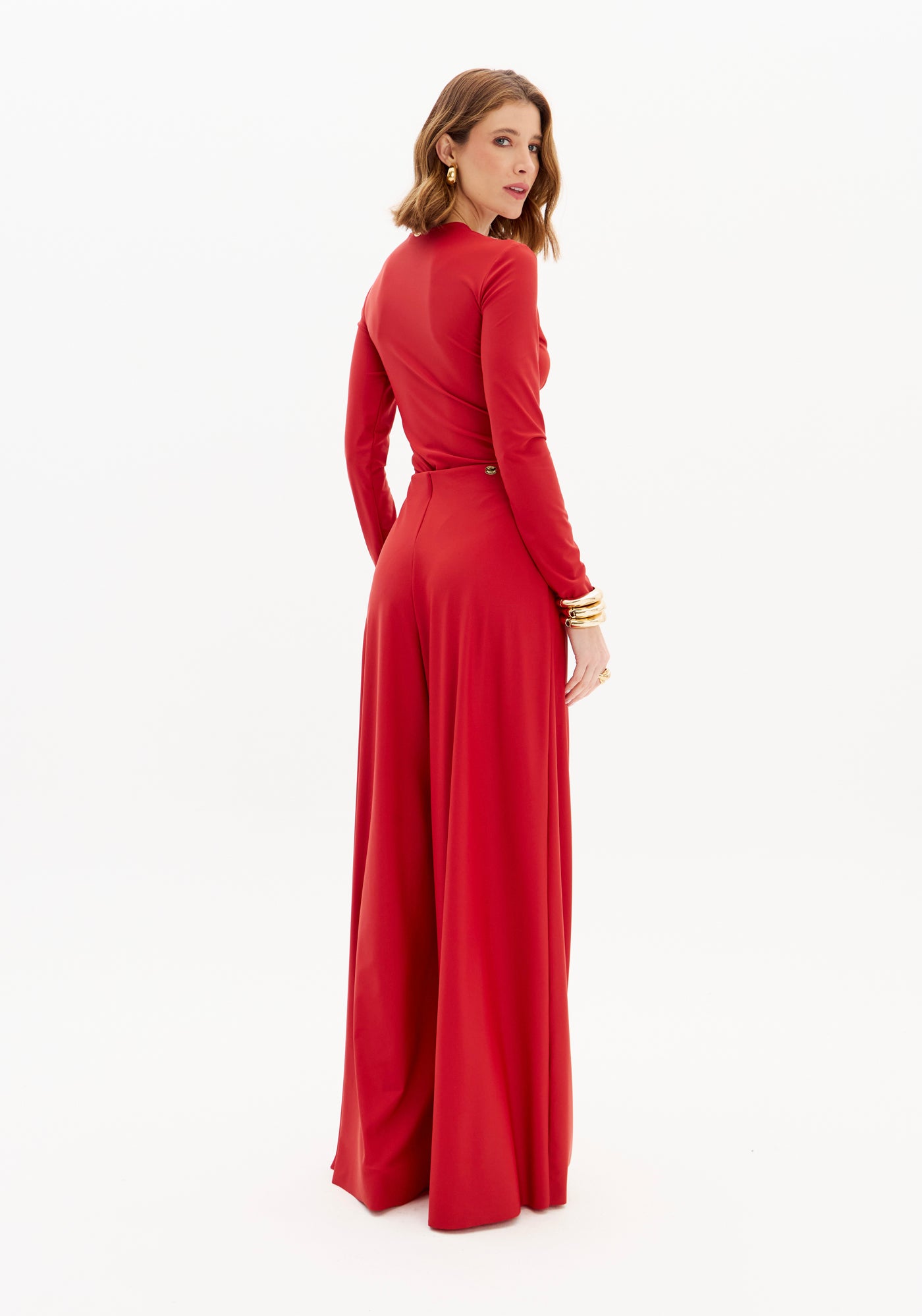 LP Red High Waist Pants