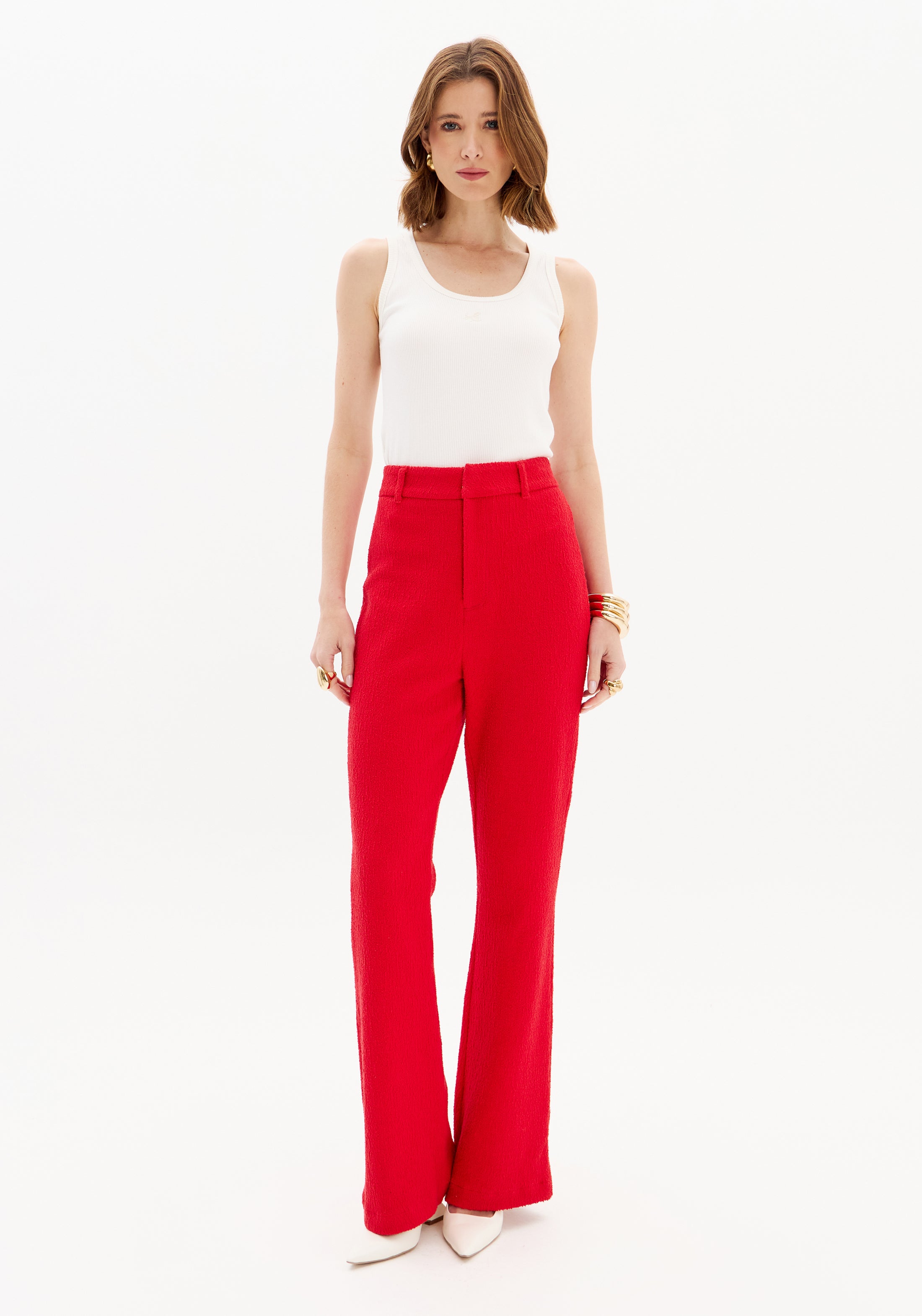 LP Red Flare Pants