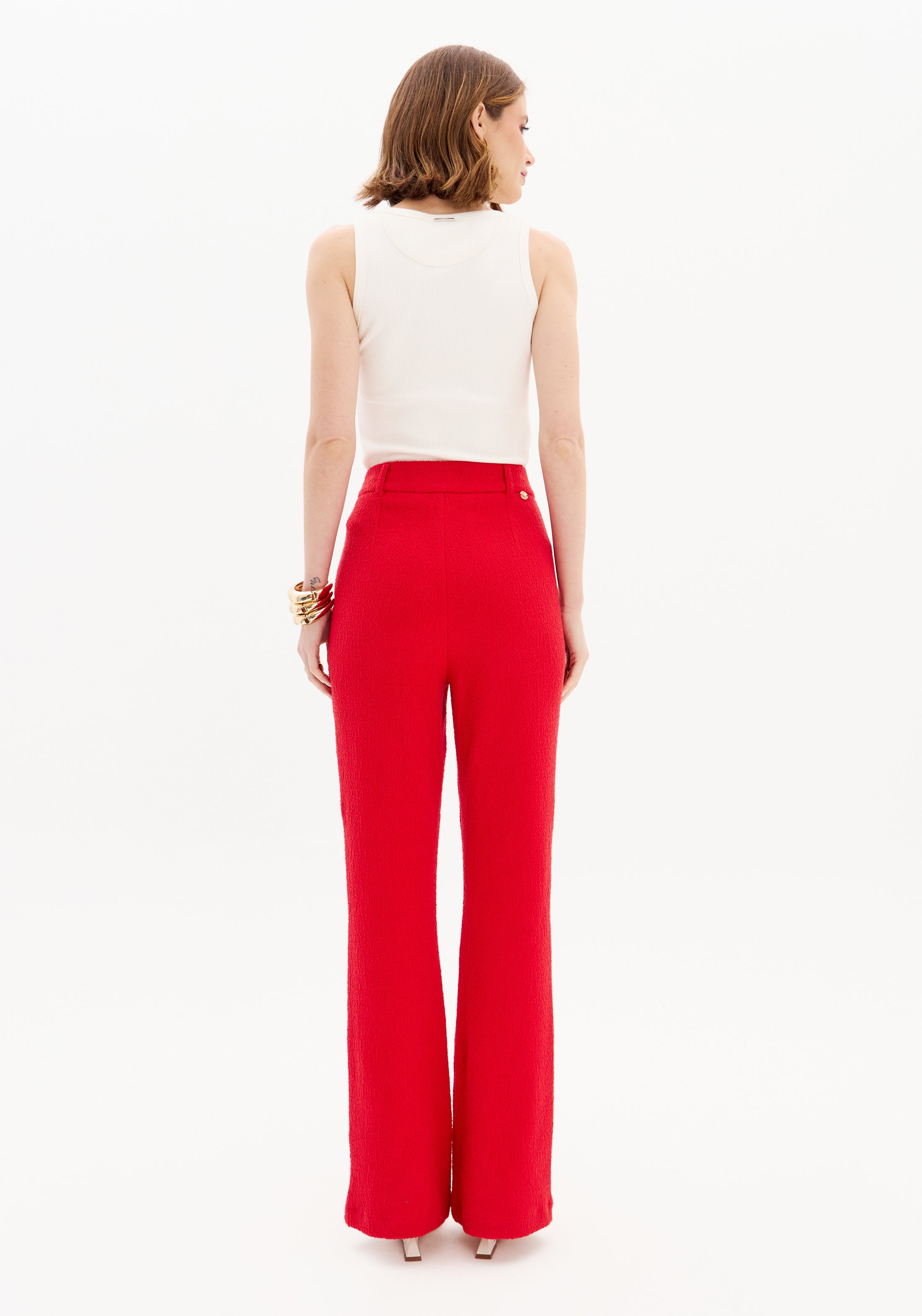 LP Red Flare Pants