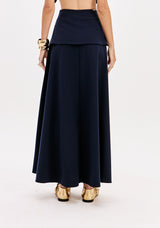 LP Dark Blue Midi Skirt