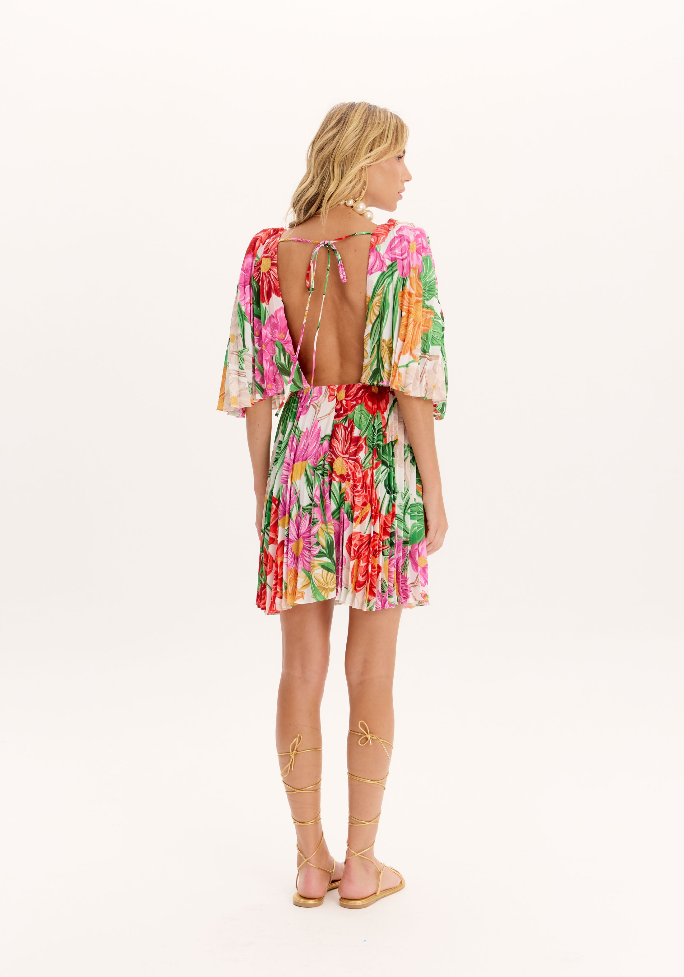 Vestido curto floral AM