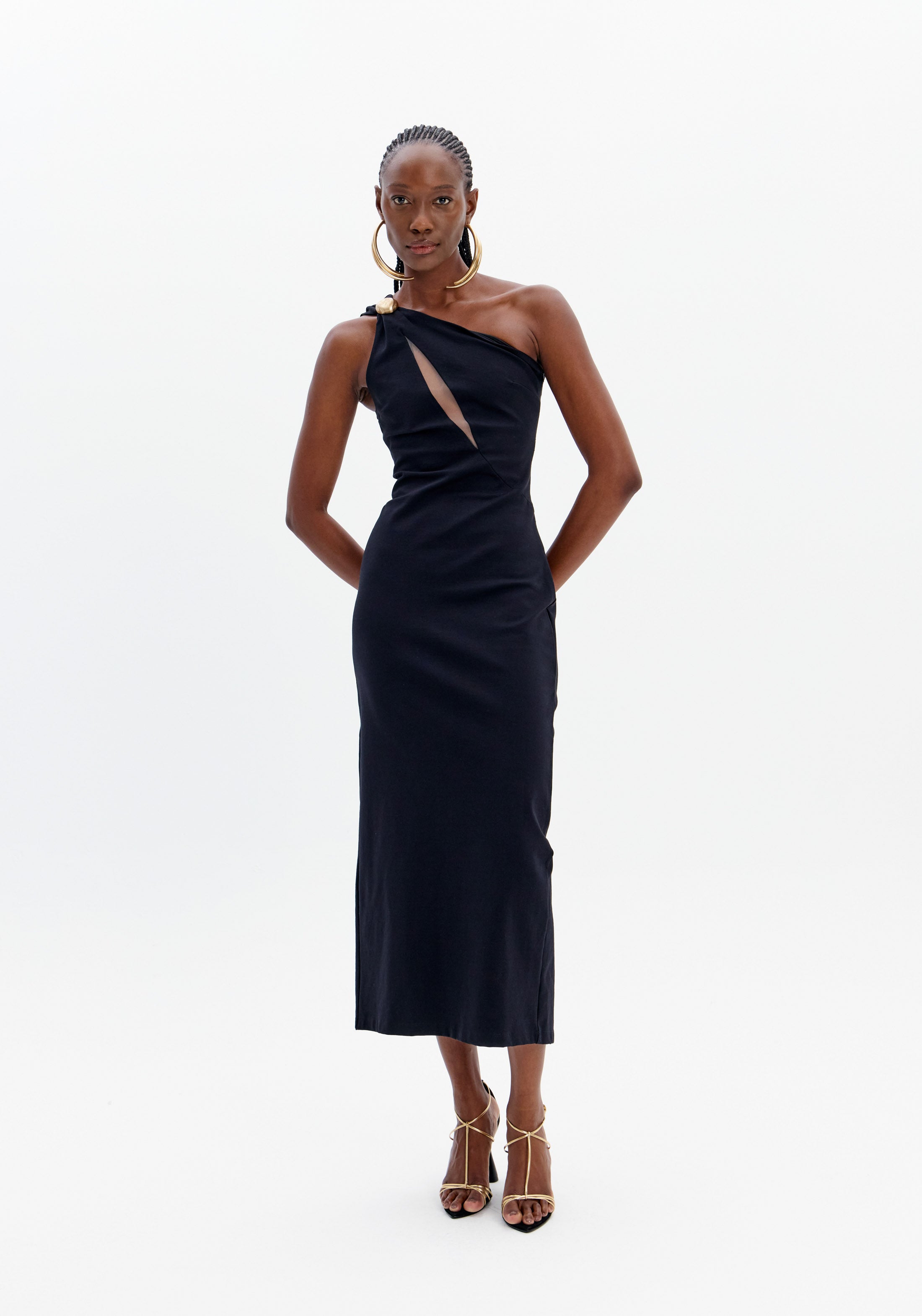 Vestido Midi Preto LP