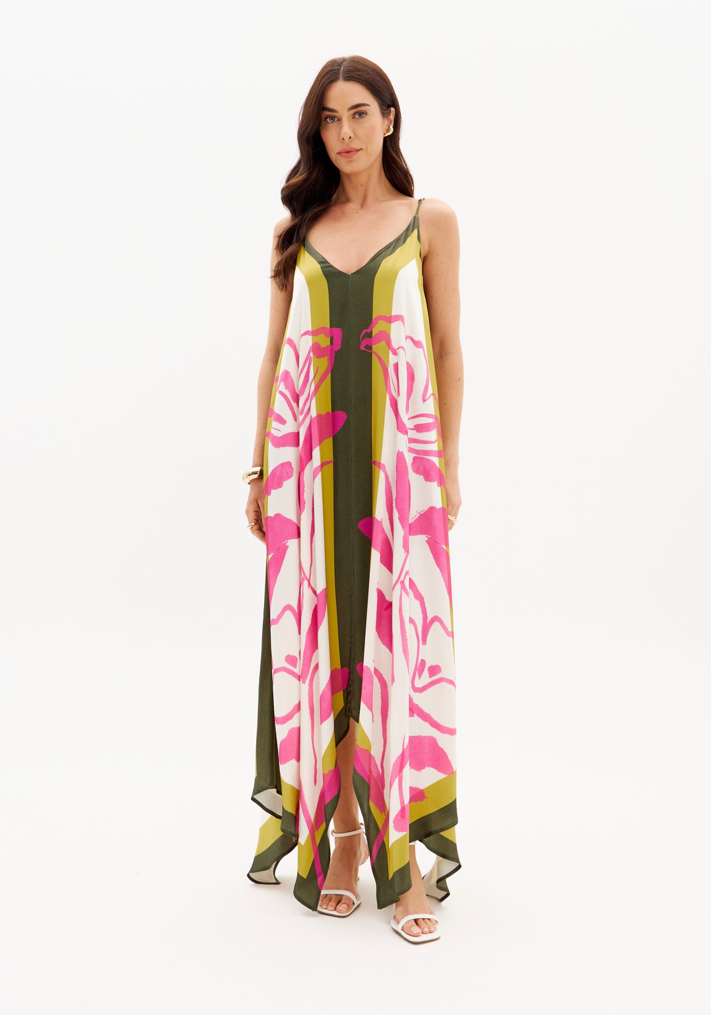 Vestido estampado assimétrico LP