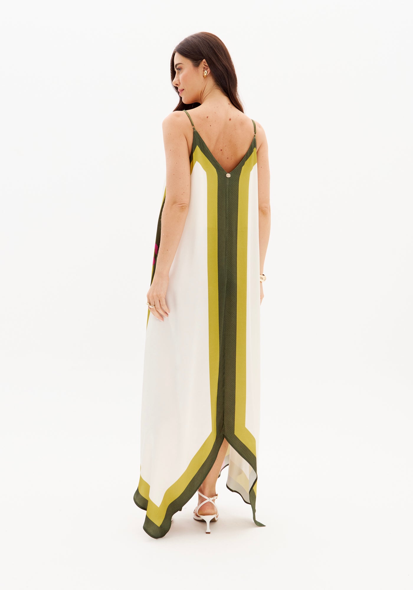 Vestido estampado assimétrico LP