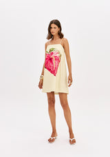 LP Yellow Short Printed Dress