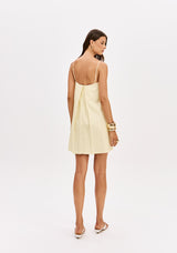 LP Yellow Short Printed Dress