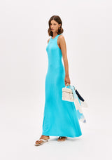 LP Sleeveles Midi Blue Dress
