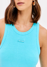 LP Sleeveles Midi Blue Dress