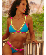 GB Pacific Blue/Pink Crochet Bikini