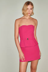 FC Pink Mini Peplum Dress