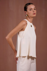 SK Off-White Blouse