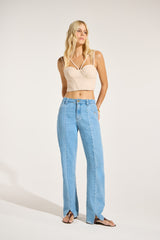 SK Beige Cropped Blouse