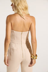 SK Beige Jumpsuit