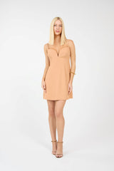TD Caramel Short Dress