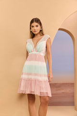 SK Candy Striped Museline Dress