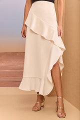 SK White Midi Skirt