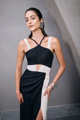 TD B&W Midi Dress