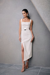 TD Off- White Midi Dress
