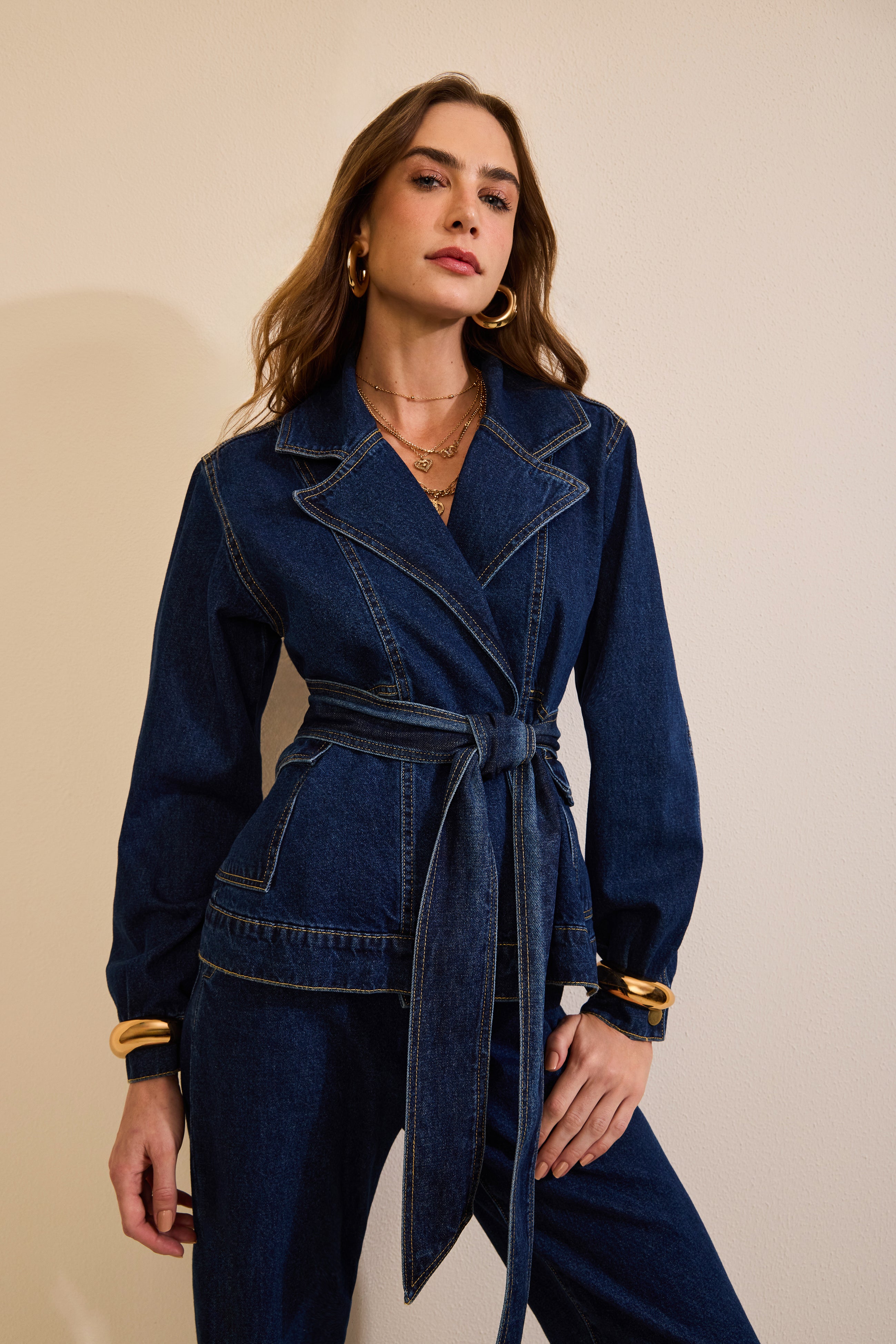 Sk Blue Jeans Blazer