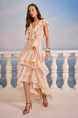 SK  Light Blue Mullet Dress