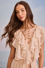 SK  Light Blue Mullet Dress