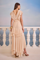 SK  Light Blue Mullet Dress