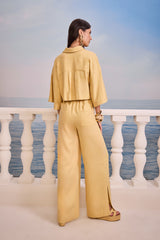 SK White Blouse and Pants Set
