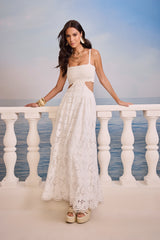 SK White Midi Lace Dress II